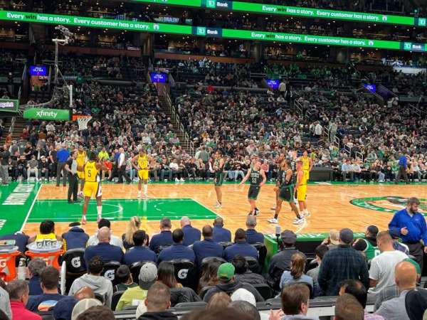 TD Garden, section: 2, row: 7, seat: 13