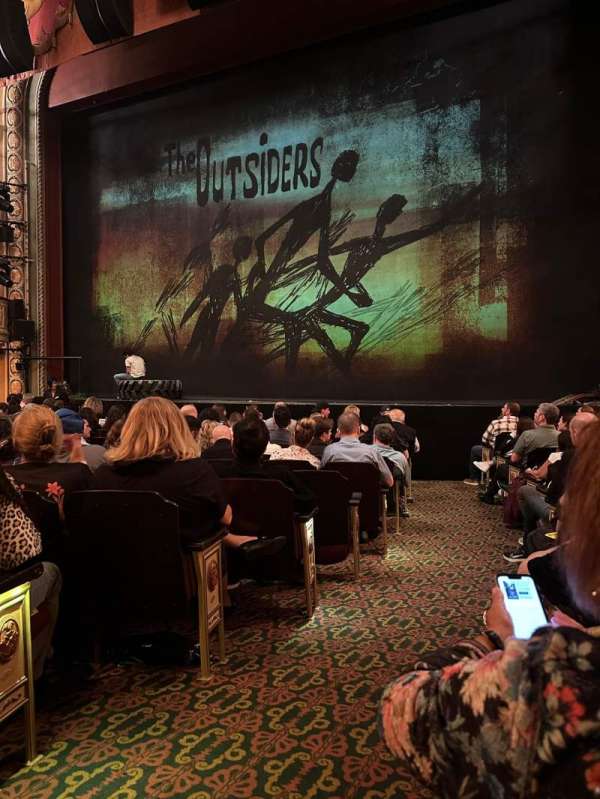 Bernard B. Jacobs Theatre, section: Orchestra R, row: K, seat: 2