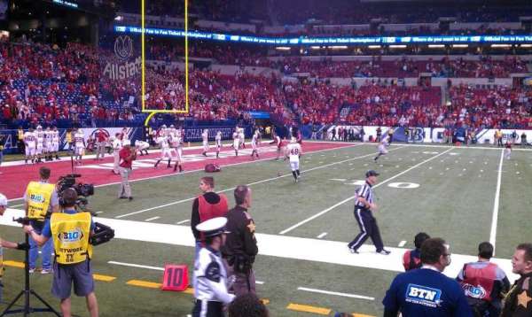Lucas Oil Stadium, section: 143, row: 1, seat: 11