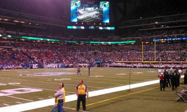 Lucas Oil Stadium, section: 143, row: 1, seat: 11