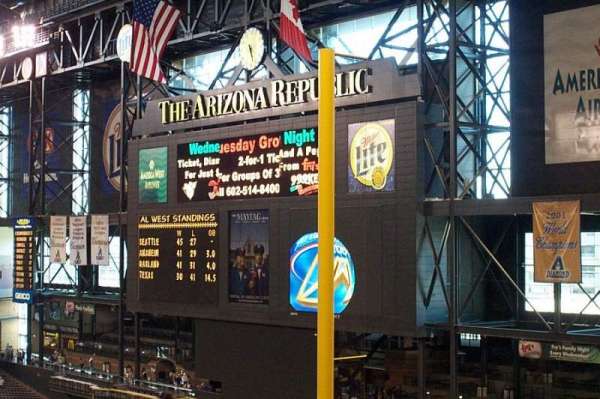 Chase Field, section: 301, row: 5, seat: 11