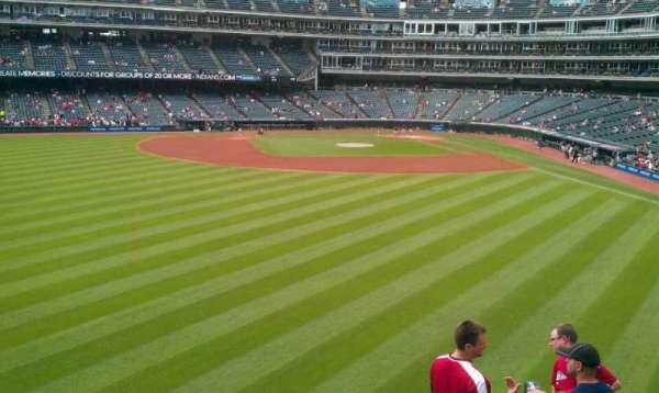 Progressive Field, section: 182, row: G, seat: 4
