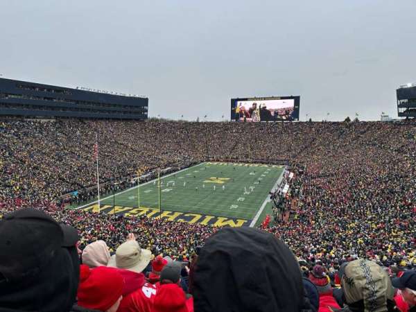 Michigan Stadium, section: 10, row: 91, seat: 38