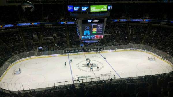 SAP Center, section: 216, row: 17, seat: 6