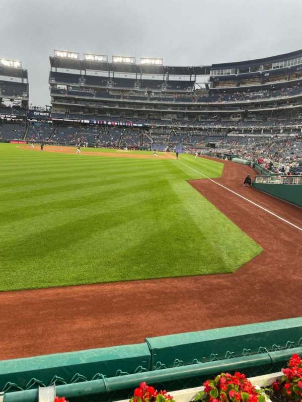 Nationals Park, section: 106, row: A