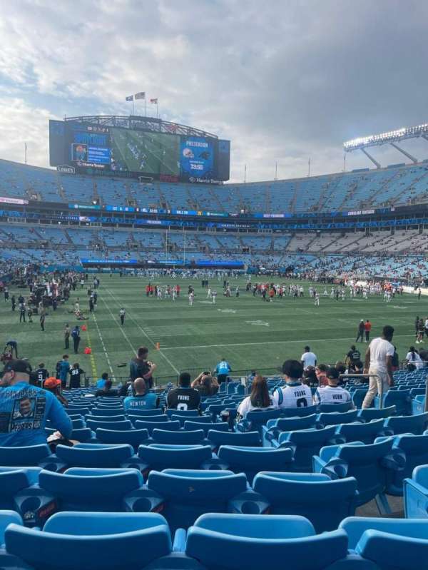 Bank of America Stadium, section: 124, row: 19