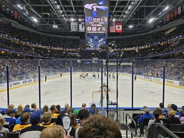 Benchmark International Arena, section: 109, row: H, seat: 1