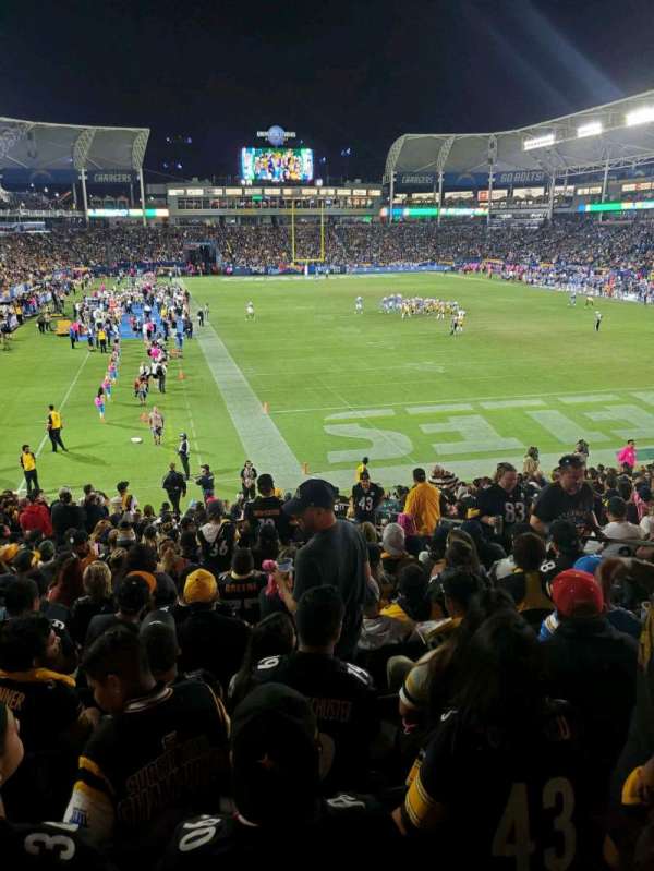 Dignity Health Sports Park, section: 124, row: v, seat: 9