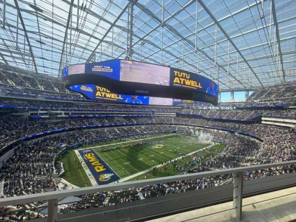 SoFi Stadium, section: 343, row: 1, seat: 19