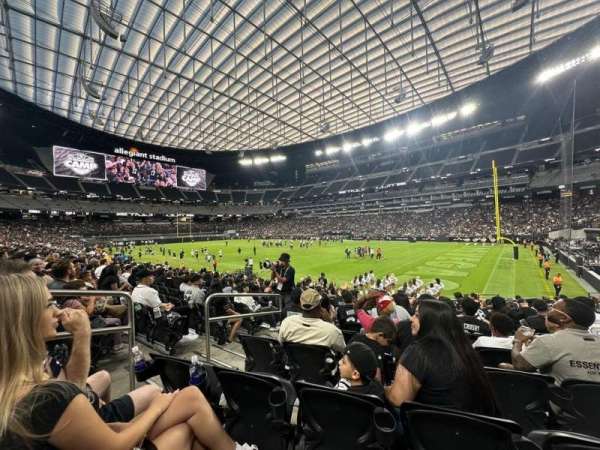 Allegiant Stadium, section: 106, row: 14, seat: 4