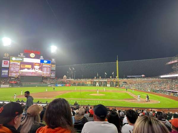 Oracle Park, section: 121, row: 23, seat: 15