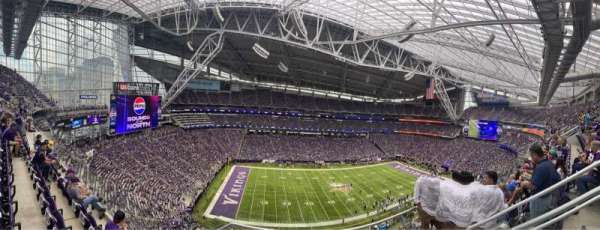 U.S. Bank Stadium, section: 344, row: 4, seat: 1