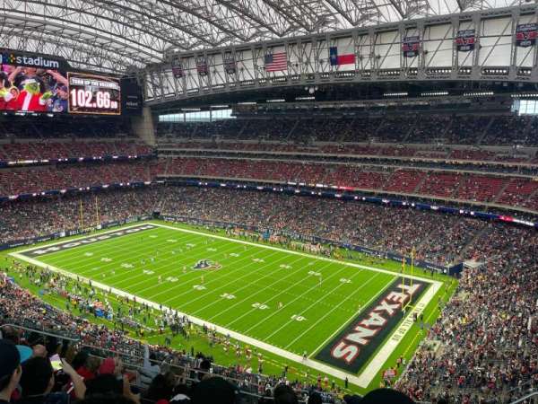 NRG Stadium, section: 603, row: H, seat: 9