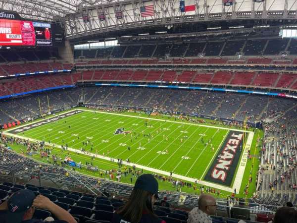 NRG Stadium, section: 604, row: H, seat: 10
