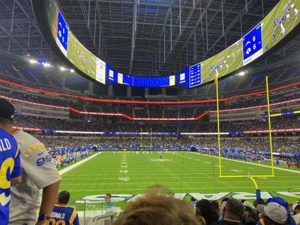 SoFi Stadium, section: 121, row: 13, seat: 25
