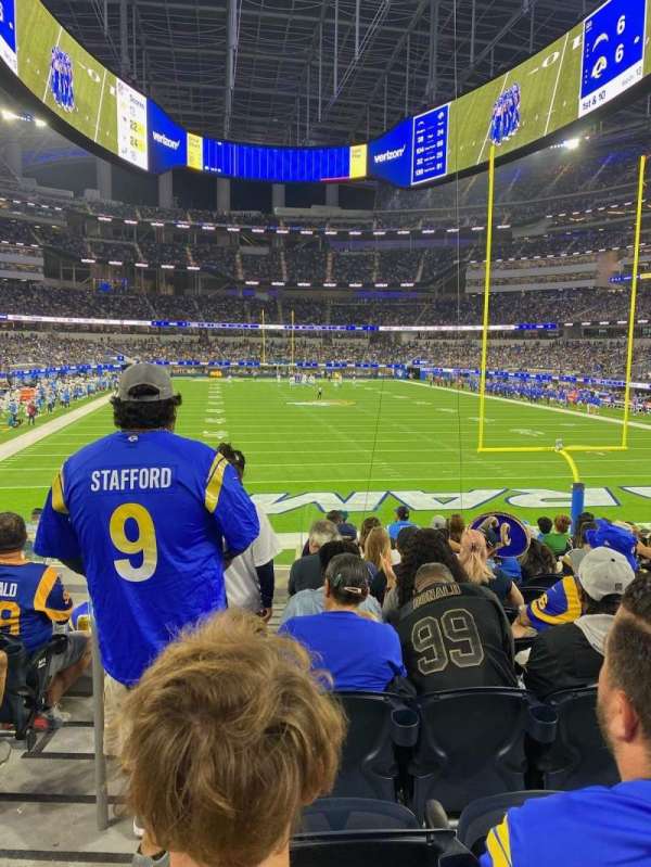 SoFi Stadium, section: 121, row: 13, seat: 25