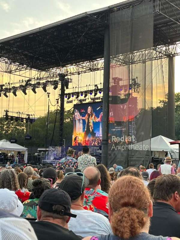 Red Hat Amphitheater, section: 1, row: KK, seat: 3