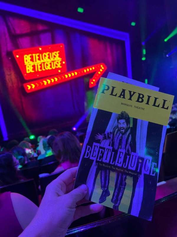 Marquis Theatre, section: Orchestra L, row: K, seat: 3