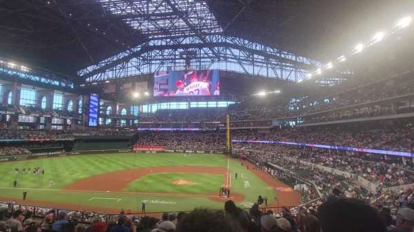 Globe Life Field, section: 111, row: 8, seat: 9