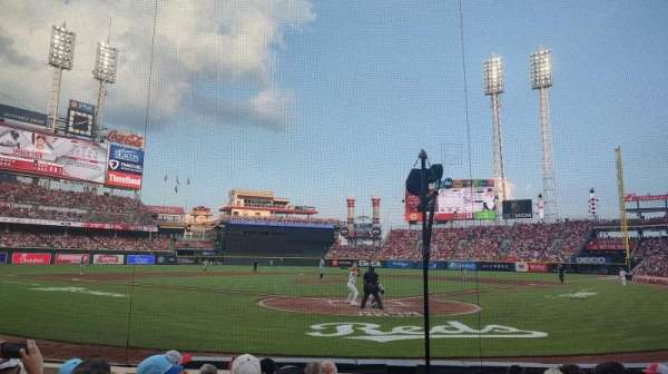 Great American Ball Park, section: 2, row: G, seat: 1