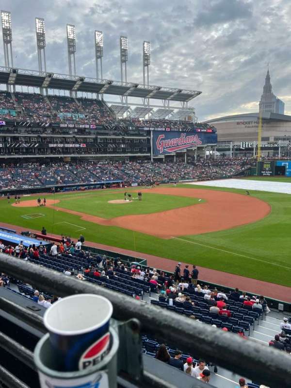 Progressive Field, section: 332, row: A, seat: 10