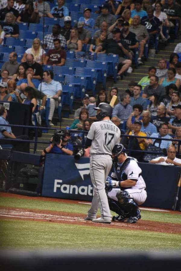Tropicana Field, section: 123, row: 3, seat: 1