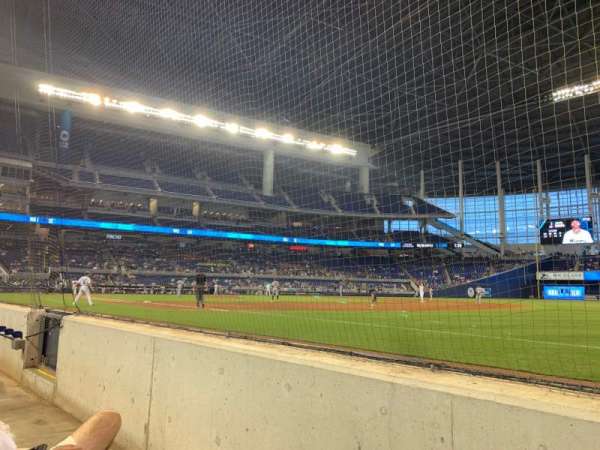 LoanDepot Park, section: Fl1, row: Bb, seat: 1