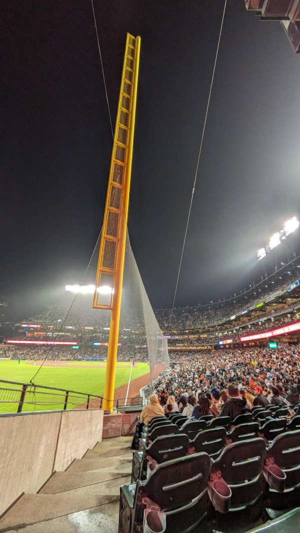 Oracle Park, section: 135, row: 21, seat: 23