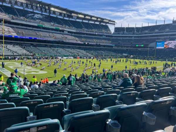 Lincoln Financial Field, section: 134, row: 19, seat: 15