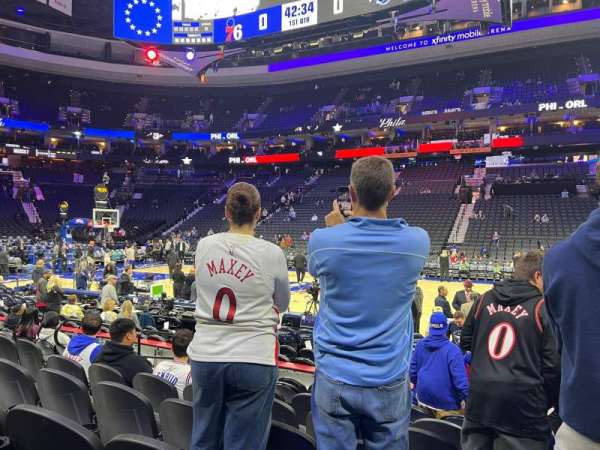 Xfinity Mobile Arena, section: 102, row: 8, seat: 9
