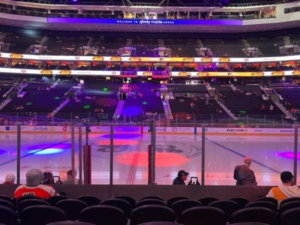 Xfinity Mobile Arena, section: 101, row: 8, seat: 10