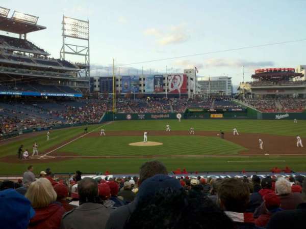 Nationals Park, section: 128, row: GG, seat: 7