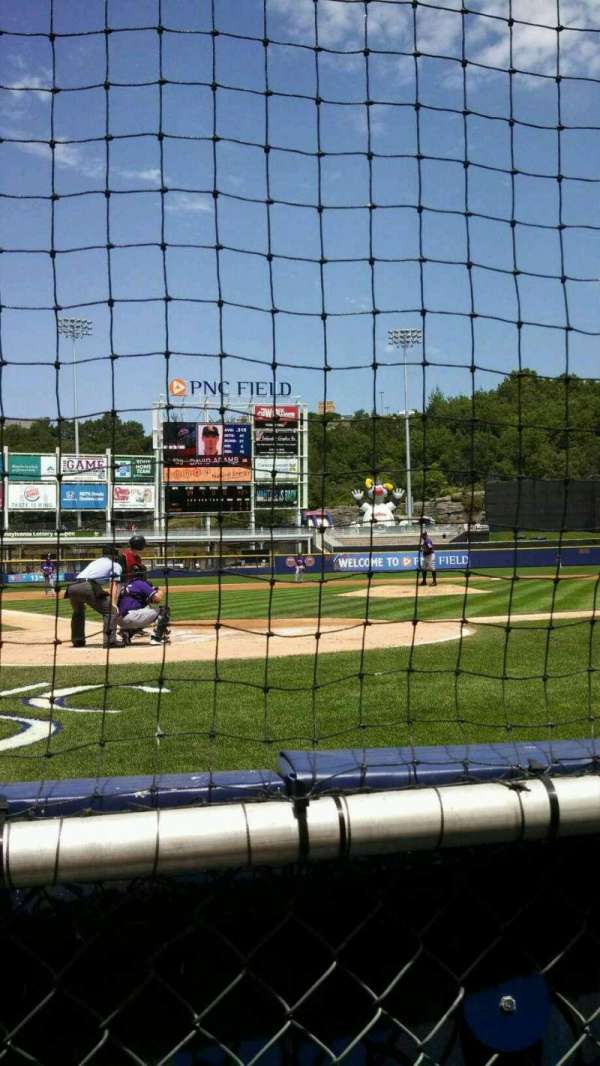 PNC Field, Scranton, section: 20, row: 1, seat: 6