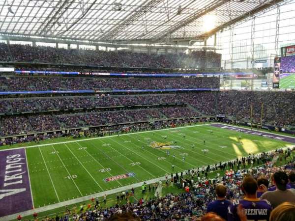 U.S. Bank Stadium, section: 215, row: 6, seat: 13