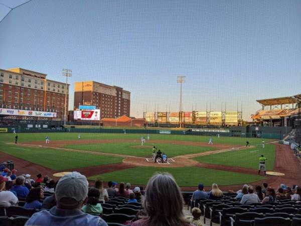 Chickasaw Bricktown Ballpark, section: 109, row: Q, seat: 1