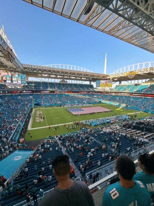 Hard Rock Stadium, section: 350, row: 2W, seat: 7