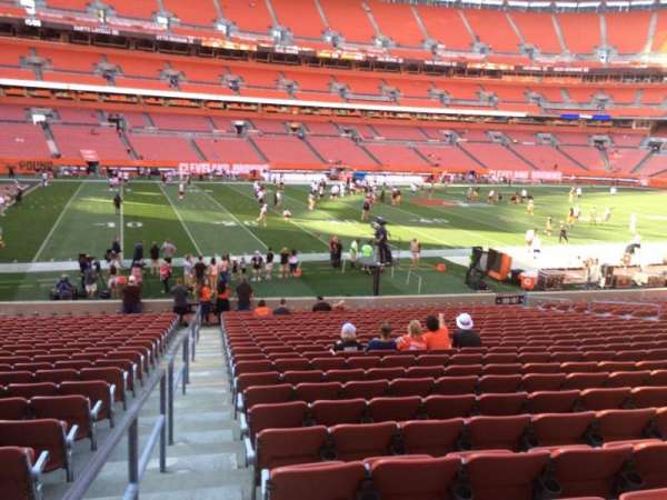 Huntington Bank Field, section: 106, row: 22, seat: 1
