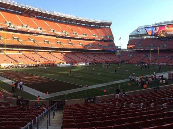 Huntington Bank Field, section: 127, row: 18, seat: 1