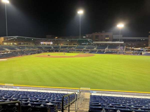 Durham Bulls Athletic Park, section: 134, row: U, seat: 1