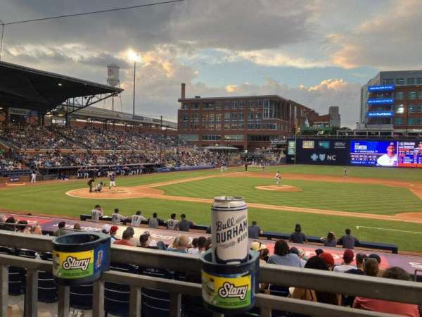 Durham Bulls Athletic Park, section: 208, row: L, seat: 18