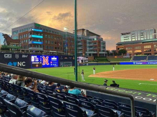 Durham Bulls Athletic Park, section: 109, row: J, seat: 13