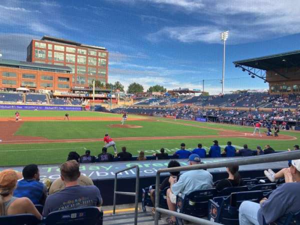 Durham Bulls Athletic Park, section: 111, row: K, seat: 1