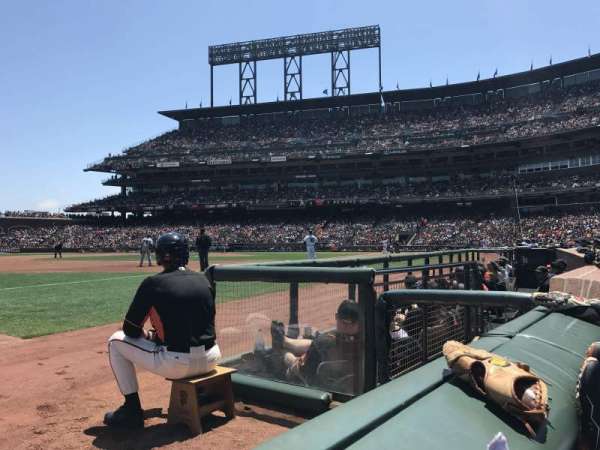 Oracle Park, section: 127, row: 1, seat: 9