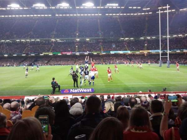 Principality Stadium, section: L28, row: 15, seat: 14