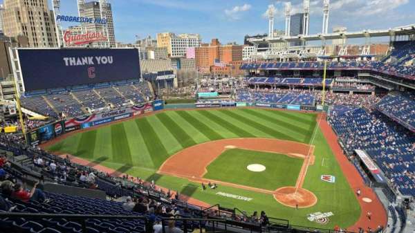 Progressive Field, section: 557, row: R, seat: 21