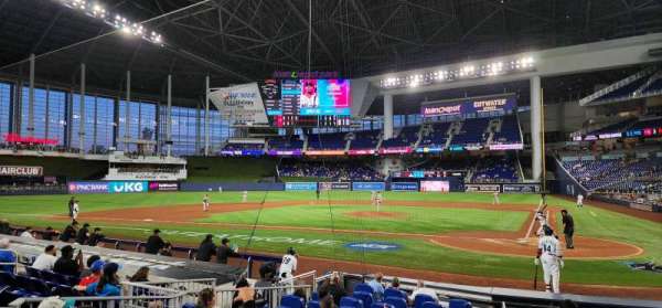 LoanDepot Park, section: 18, row: A, seat: 3