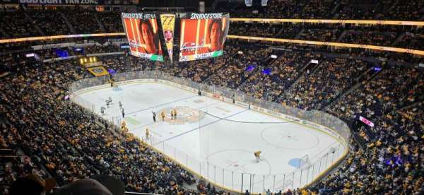 Bridgestone Arena, section: 330, row: D, seat: 4