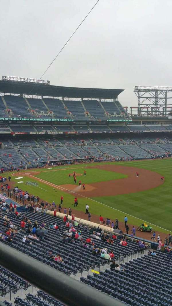 Turner Field, section: 321R, row: 1, seat: 2