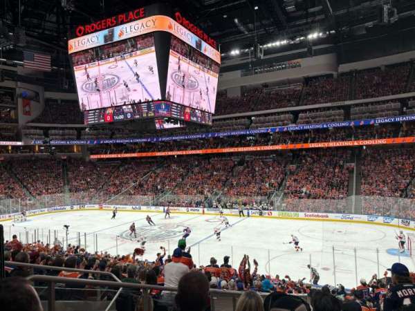 Rogers Place, section: 117, row: 23, seat: 18
