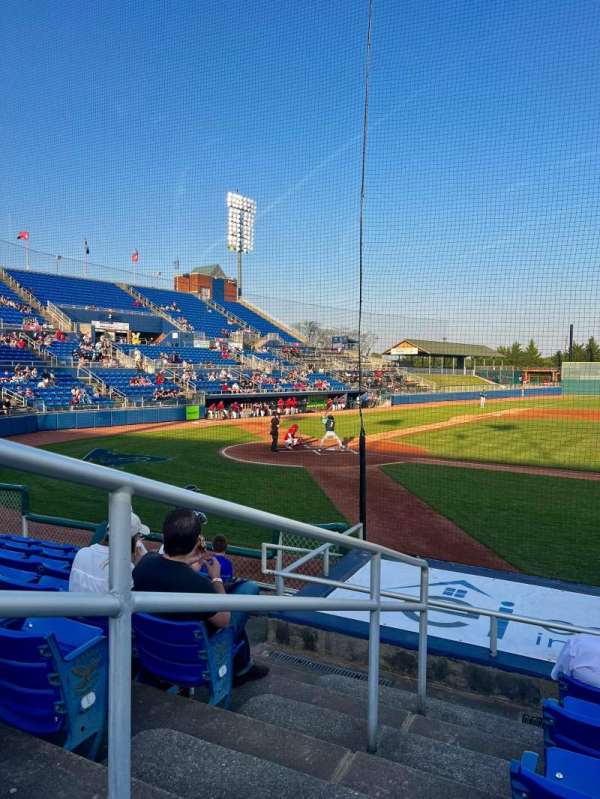 Salem Memorial Ballpark, section: 111, row: G, seat: 1